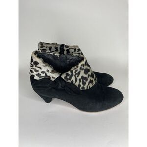 hobbs boots Bootie’s Women Size 39 US 8 Black Suede Made In Italy